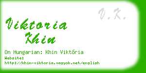 viktoria khin business card